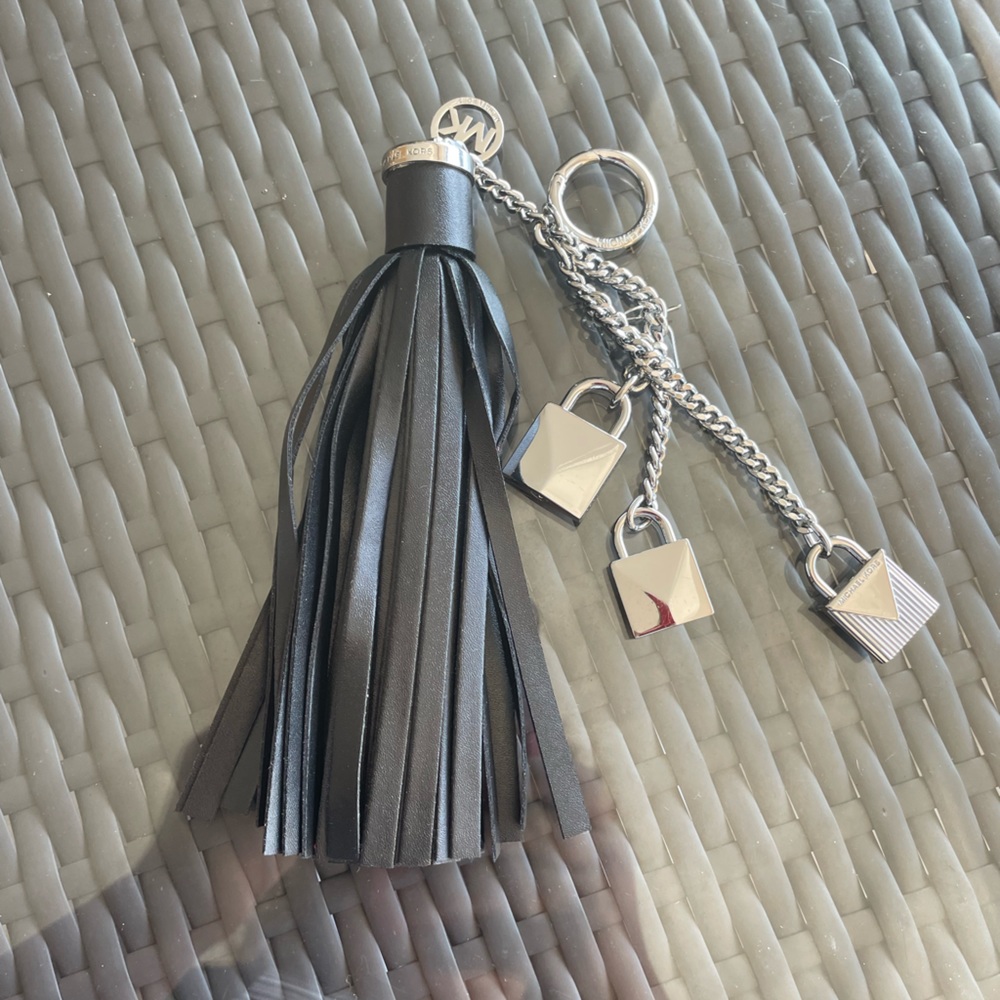 Michael Kors accessory leather charm.  Authentic.  Used.  Very nice.